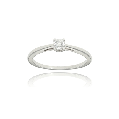 Fehér arany gyűrű 50-es méret (B51506)